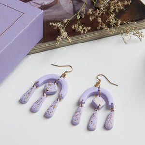 Gold Gilded Lavender Dangler