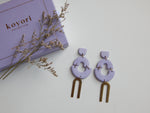 Load image into Gallery viewer, Lavender Gatsby Dangler
