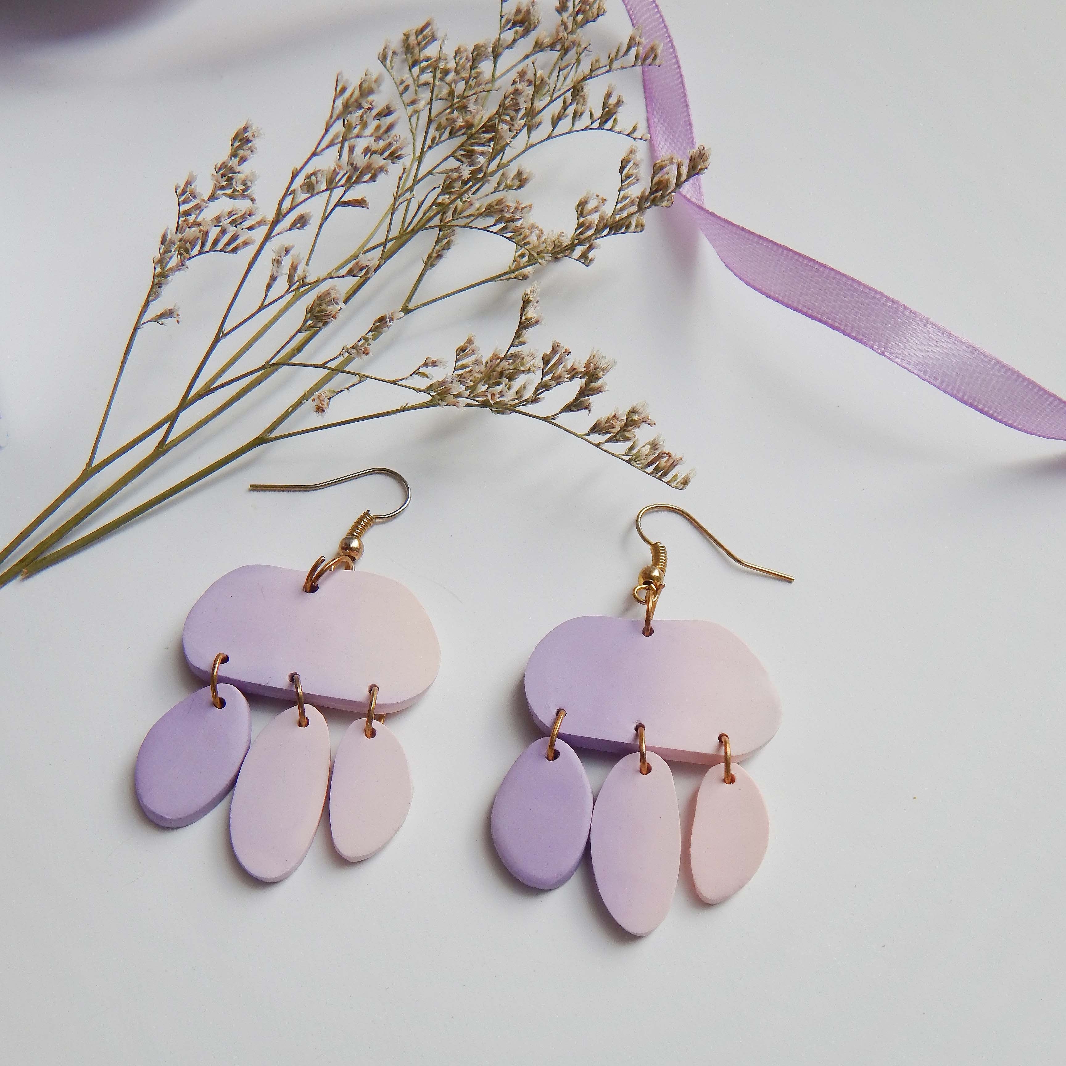 Ombre Abstract earrings